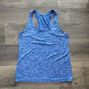 Under Armour Blue Heathered Racerback Tank